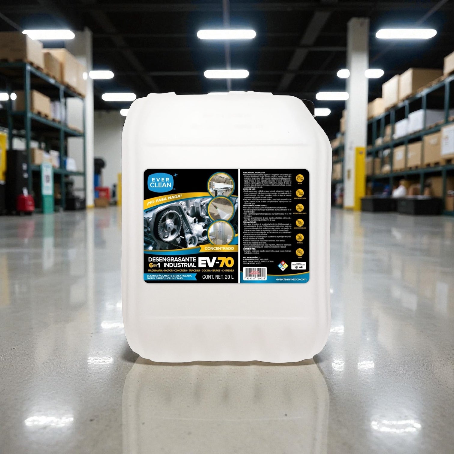 Bidón de Desengrasante EV-70 (20 Litros)